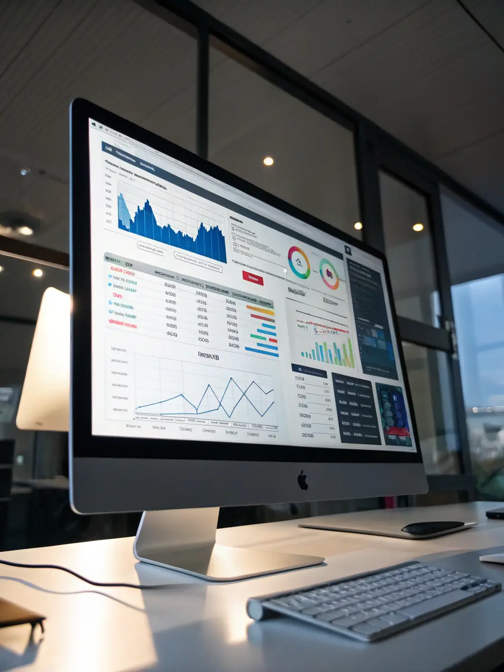 A dashboard displaying digital advertising campaign performance metrics, highlighting the agency's focus on data-driven results and ROI.